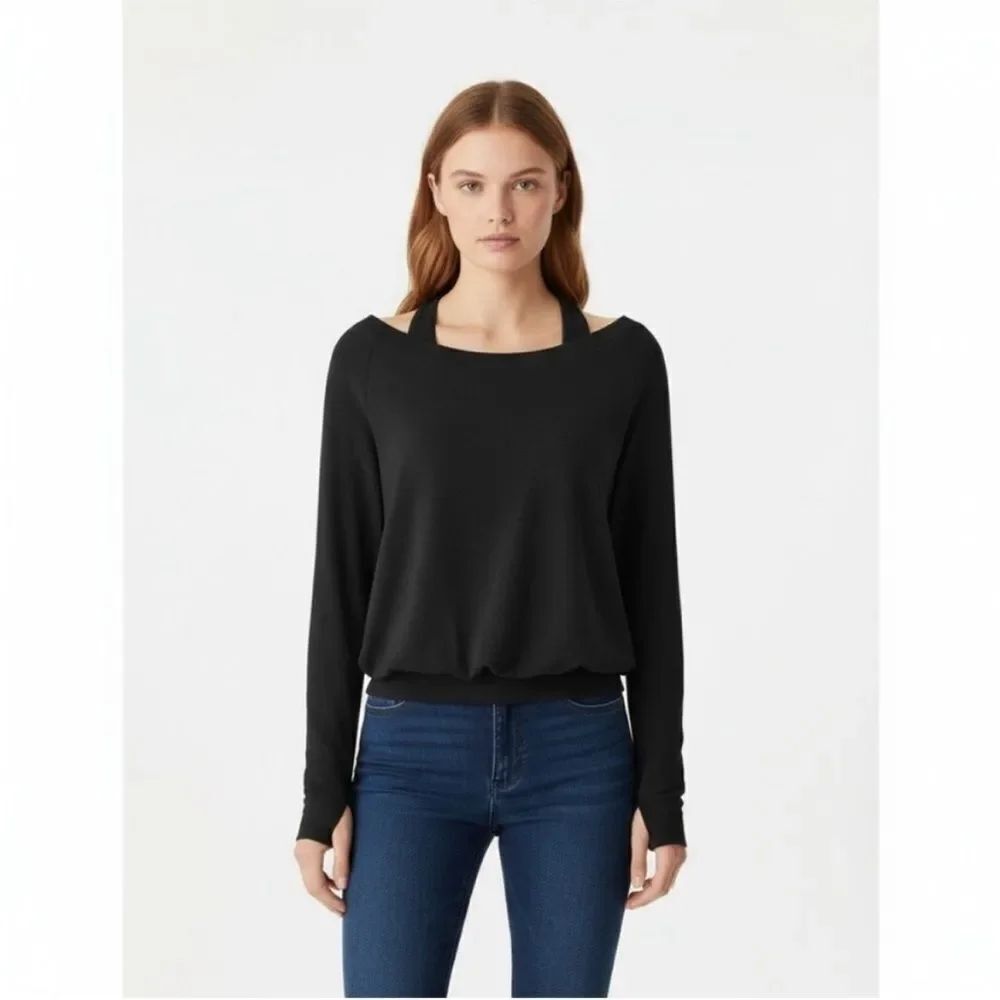 New OGL LiteWarm Multi-Wear Layering Brami Top -Black Size S
